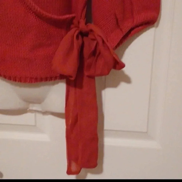 🌹beautiful color cardigan with a bow - Picture 8 of 11